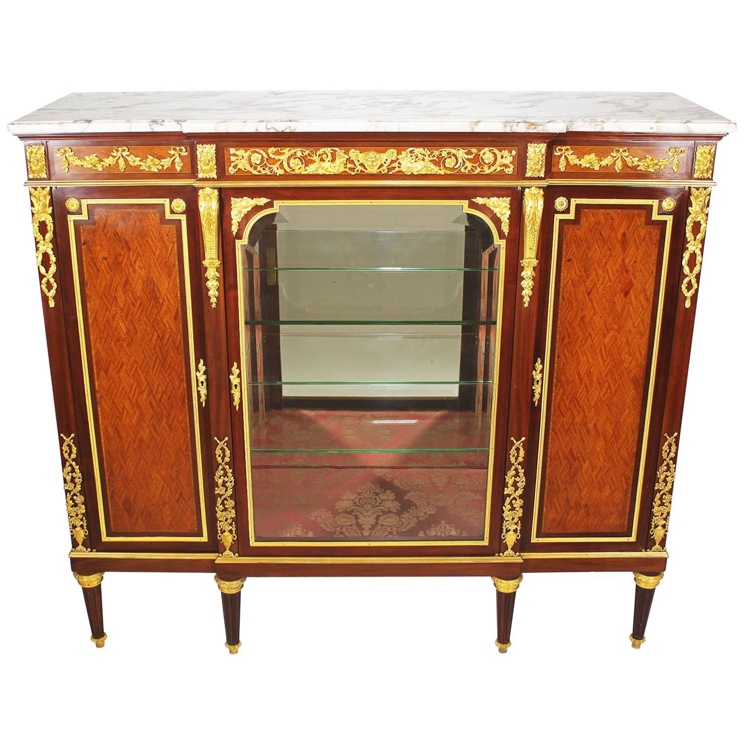 Palatial French 19th Century Louis XV Style Kingwood and Ormolu Mounted ...