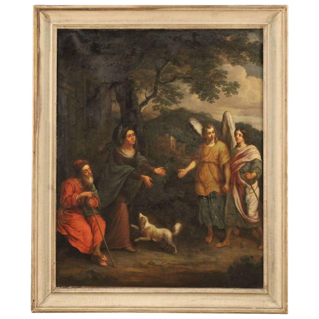 18th Century French Religious Oil Painting