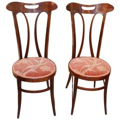 Pair of Art Nouveau Side Chairs