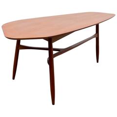 1950s Three-Legged Coffee Table, design: Svante Skogh, Teak