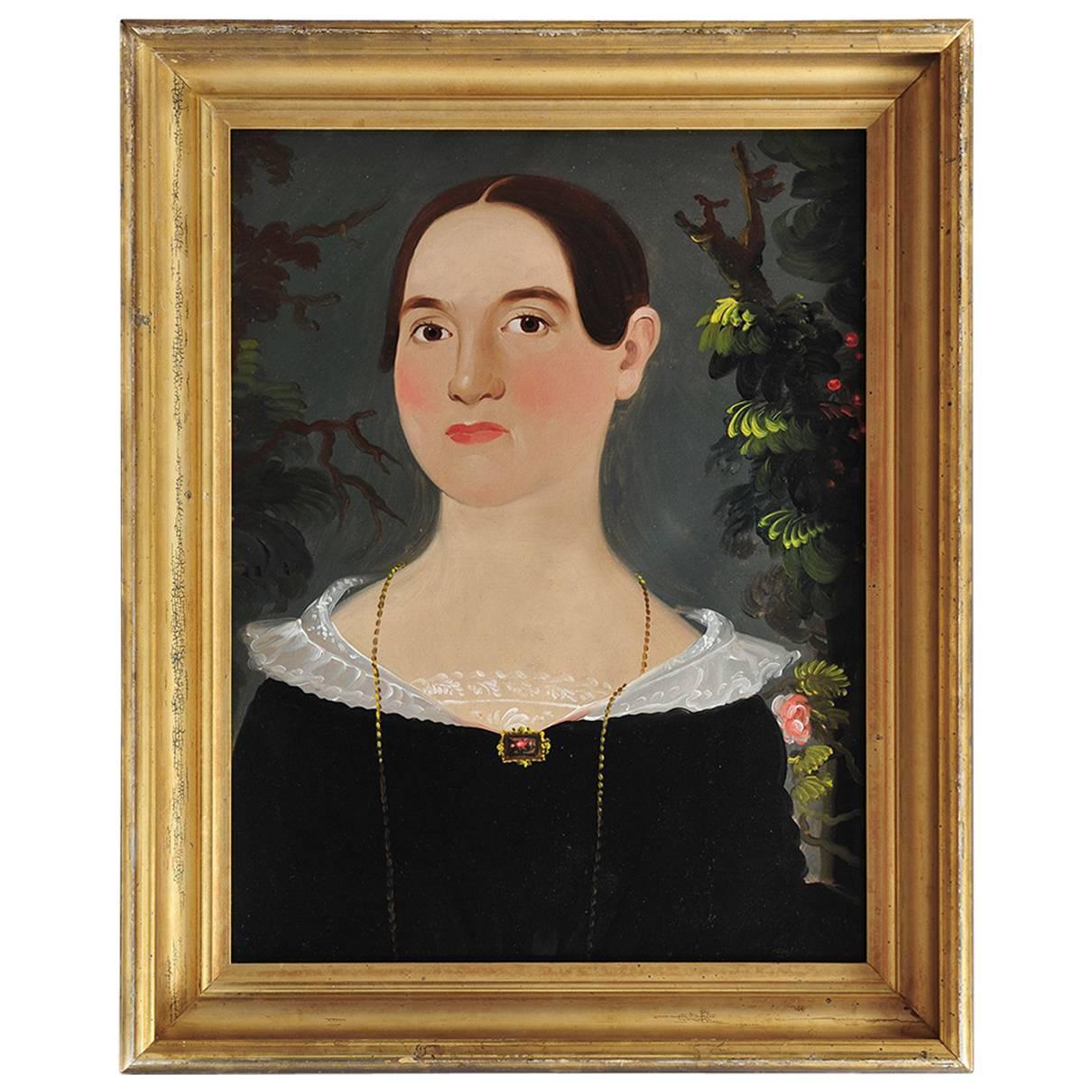 William Matthew Prior Portrait of Martha Bancroft, New Hampshire circa 1830-1840