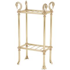 Edwardian Brass Cane Stand