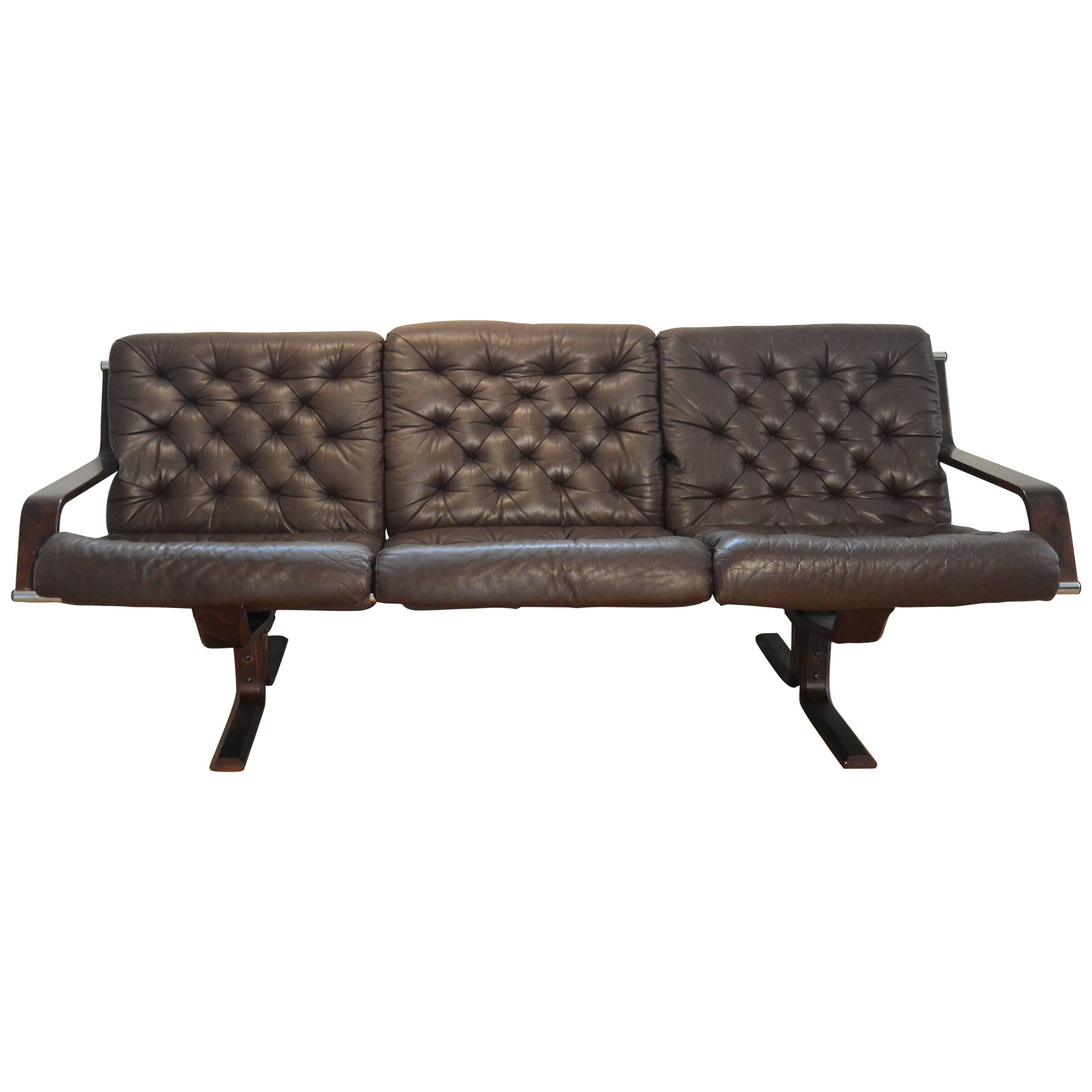 Rare Woodman Restman Sofa by Sigurd Ressell Vatne Møbler, Norway For Sale