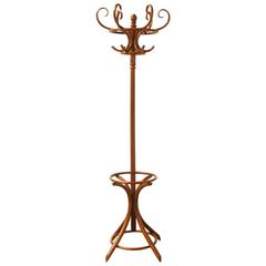 Thonet Style Bentwood Hall Tree or Coat Rack 9