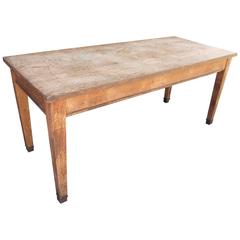 20th Century American Oak Library Table