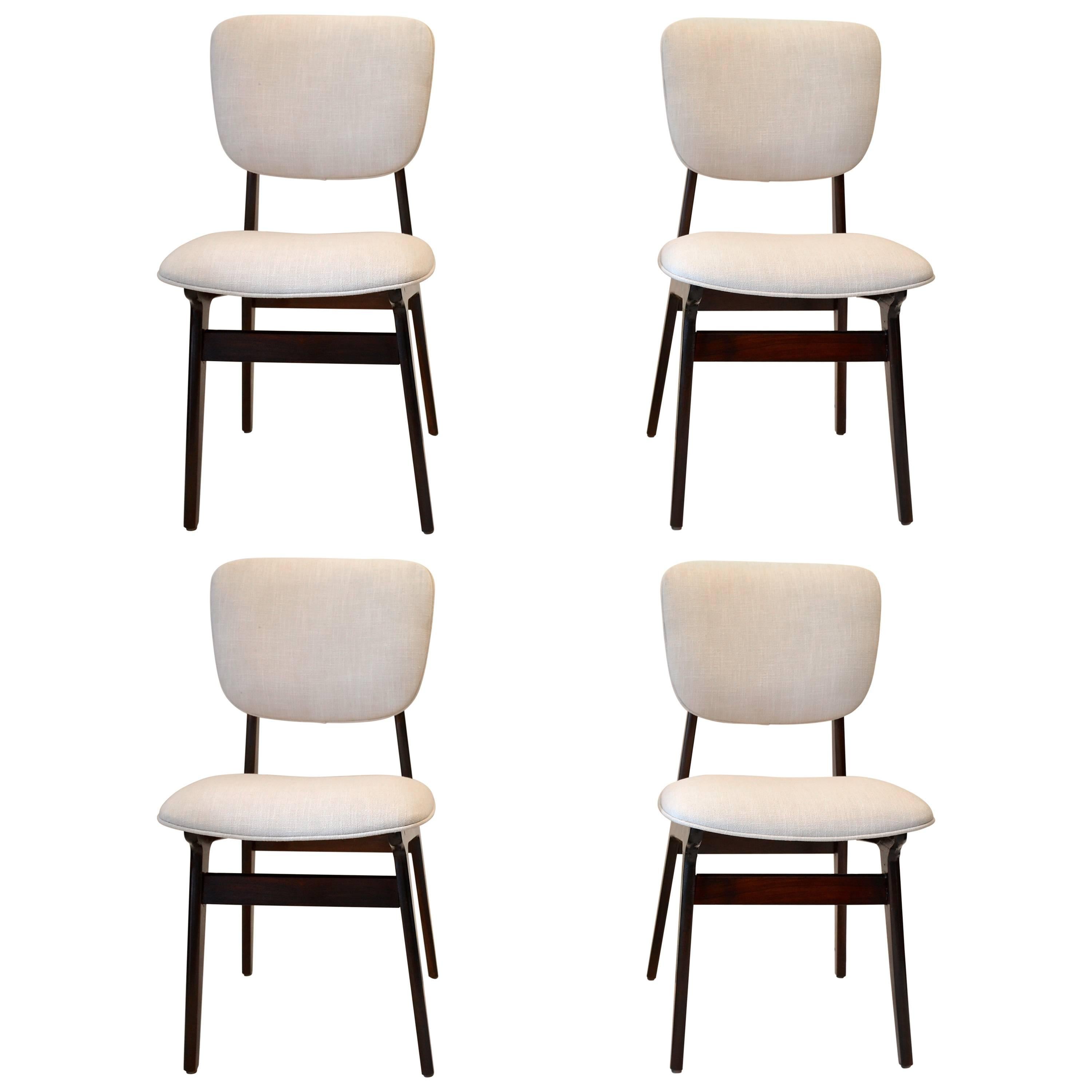 Set of Four Mid-Century Chairs For Sale