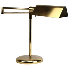 Vintage Brass-Plated Table Lamp by Koch and Lowy