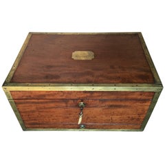 Major-General Sir Peregrine Maitland's Mahogany Document Box, circa 1825