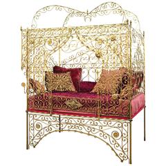 19th Century Turkish Wrought Iron Bed 1