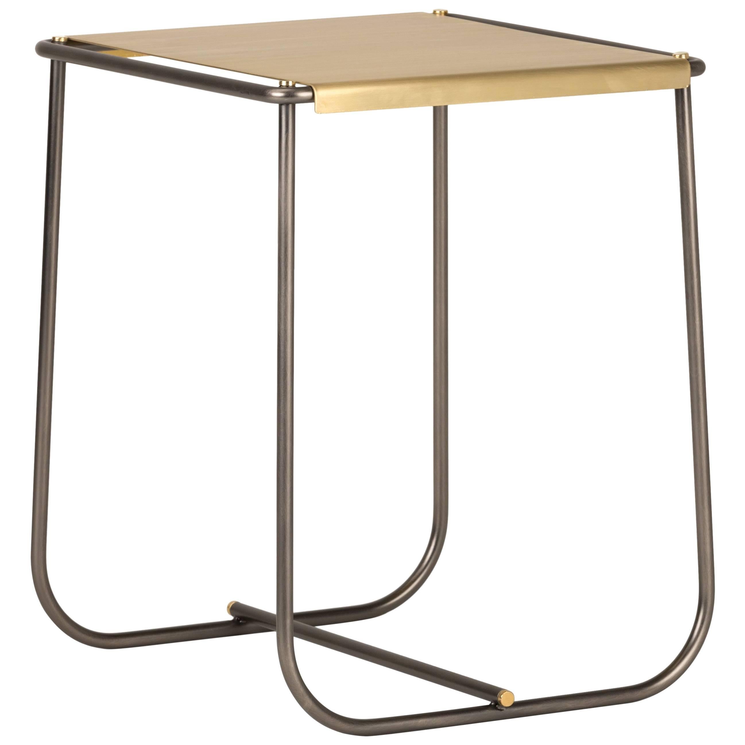 Stam Metal Stool Designed by Lido Studio for Mingardo For Sale