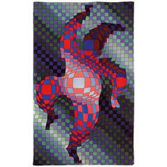 Victor Vasarely, Hand Signed Original Tapestry 7