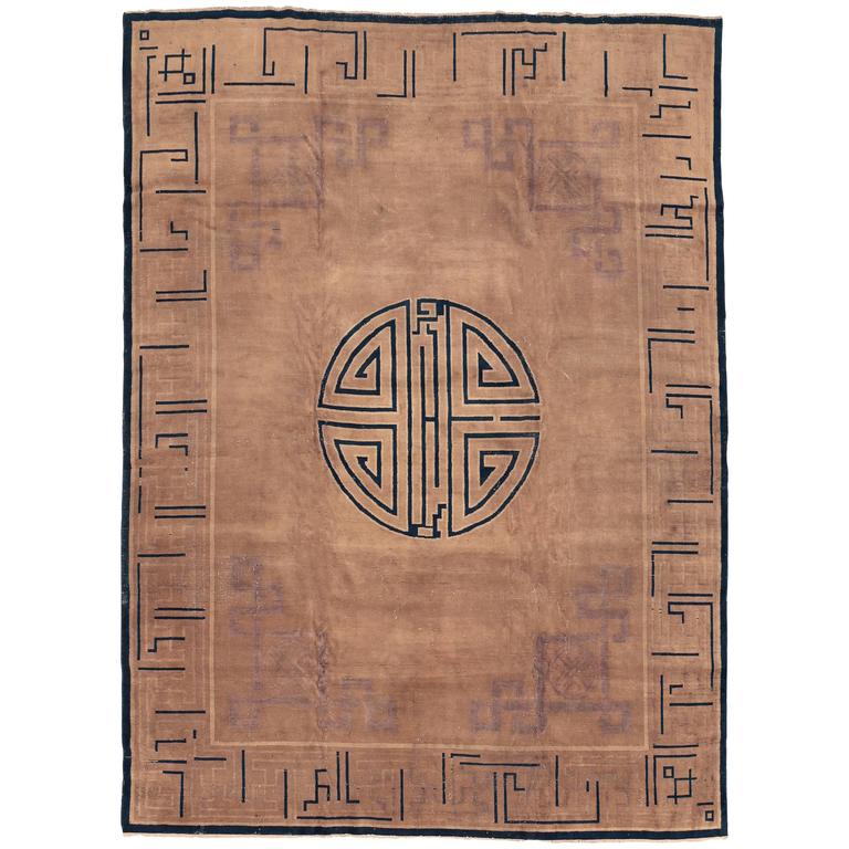 Rare and Unusual Chinese Carpet For Sale at 1stdibs