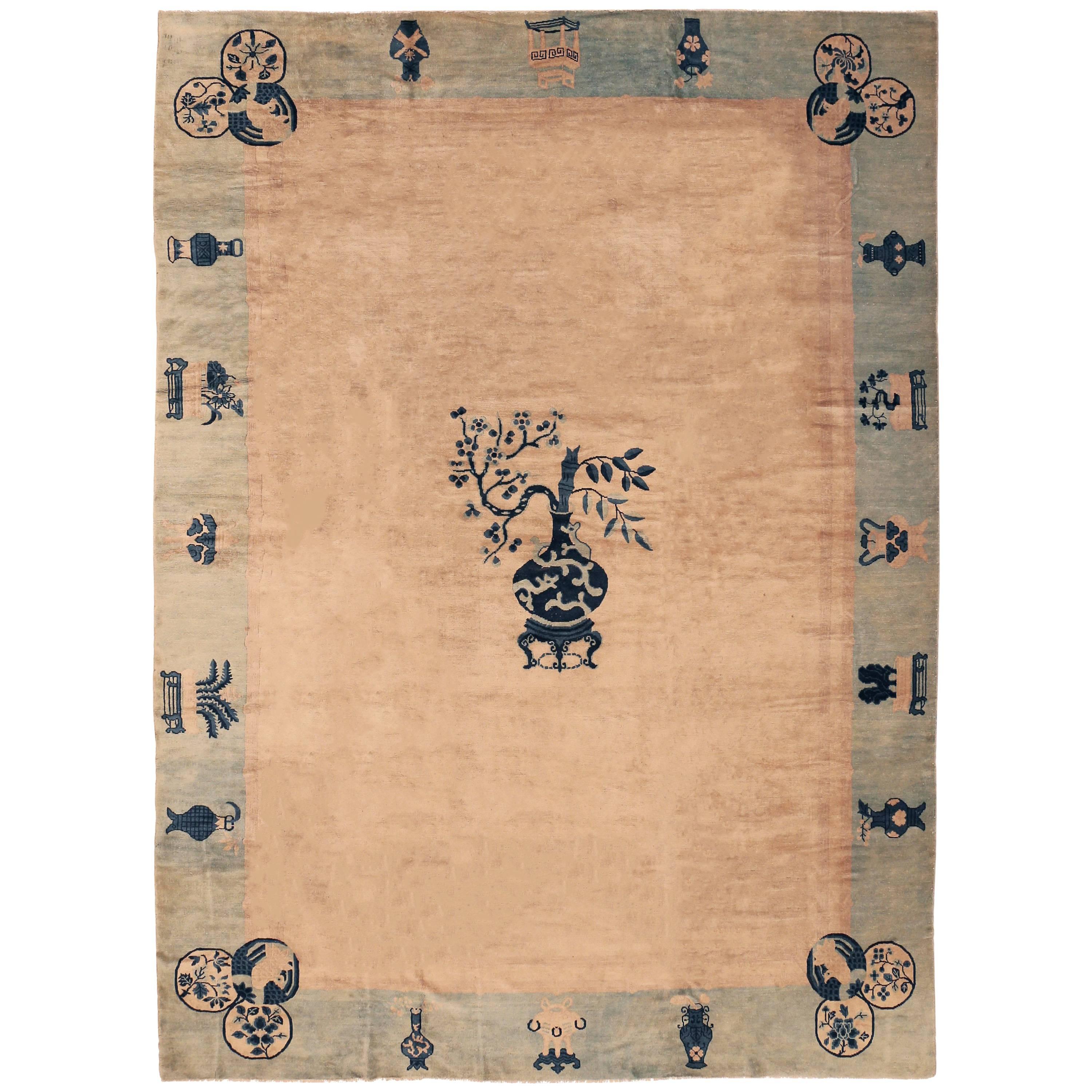 Tapis chinois ancien de Pékin de qualité