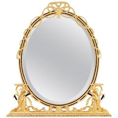 Antique George III Style Water Gilded Mirror in Gilder's Special Finish