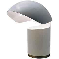 1970s Table Lamp Space Age Design in Lacquered White Metal 6