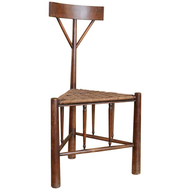 Magnificent Arts and Crafts Style Triangular Chair at 1stDibs ...