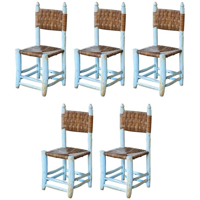 North African Dining Chair Set Of Five 1880s For At 1stdibs North African Dining Chair Set Of Five 1880s For