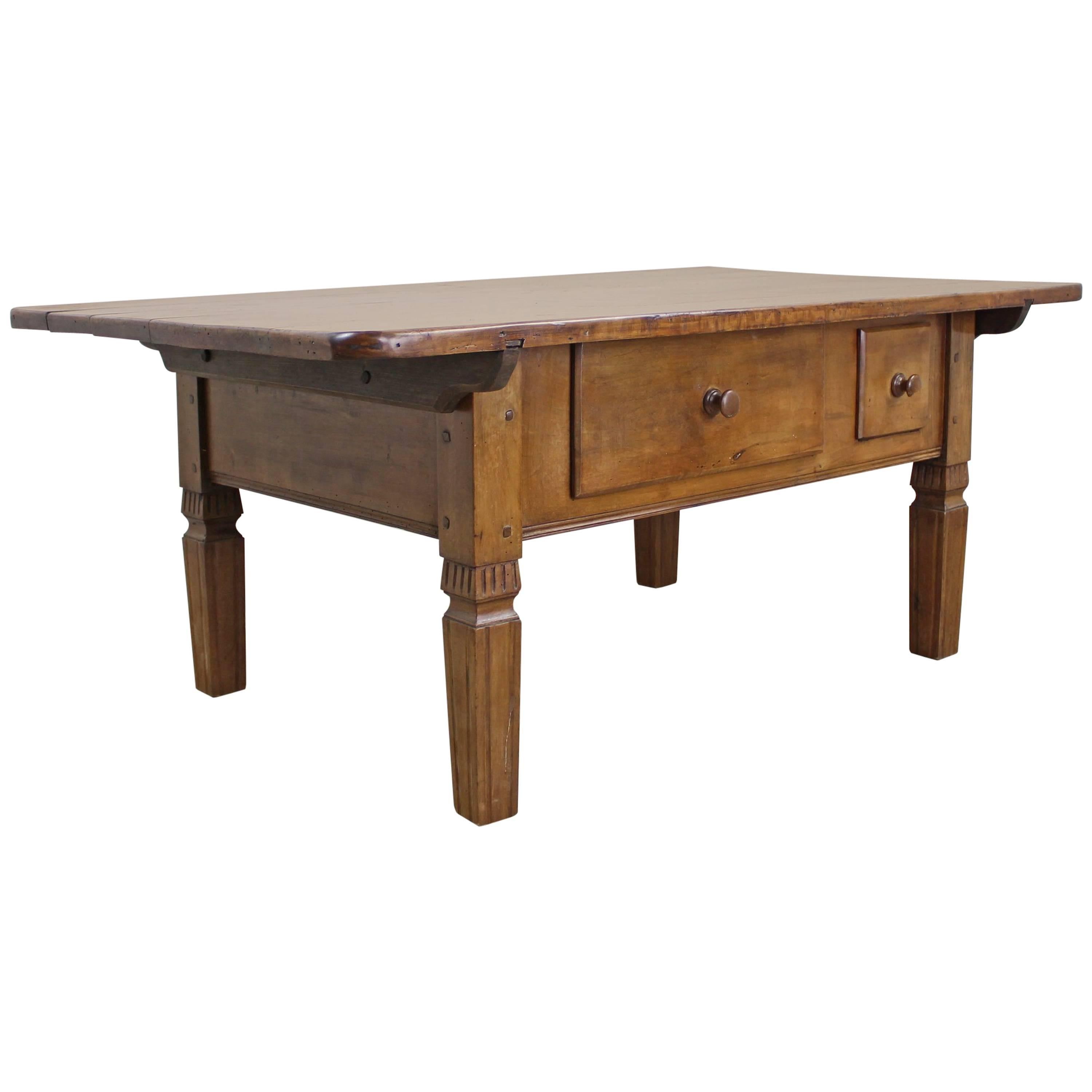 Antique Alsacian Applewood Coffee Table