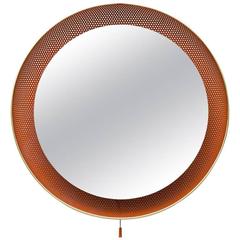Artimeta Soest Perforated Mirror Lamp in Orange