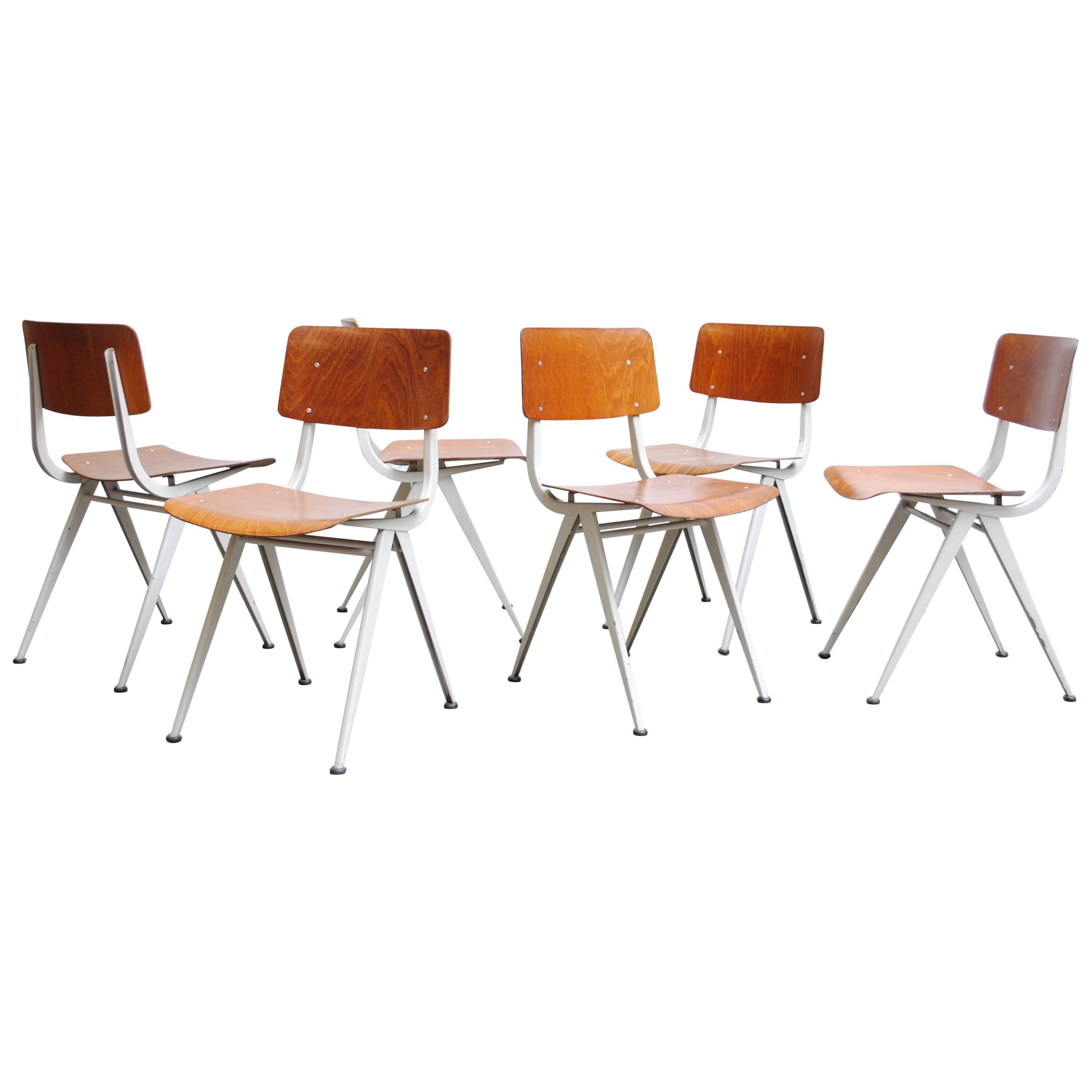 Set of Six Friso Kramer "Result" Style Chair
