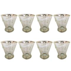 Set of Eight La Rochere Tumblers Napoleon Bee Set Made in France