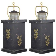 Pair of Tole Barge Lanterns