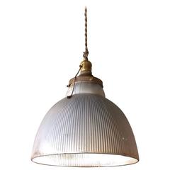 Industrial Silver X-Ray Mercury Glass Dome Pendant Light