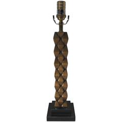 Woven Bronze Column Lamp