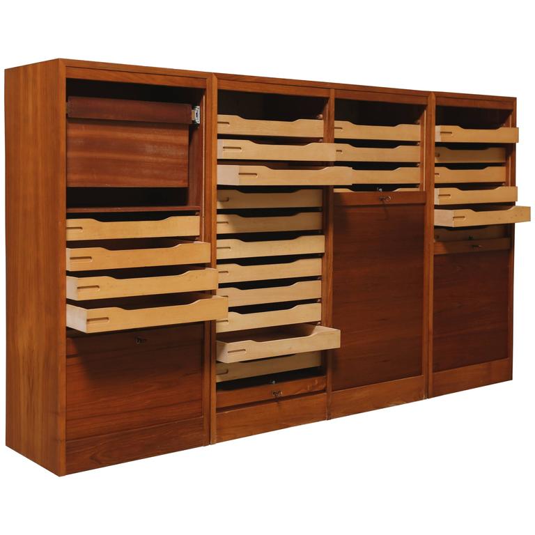 Teak Roll Top Cabinet For At 1stdibs Teak Roll Top Cabinet For