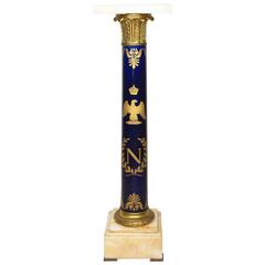 French Empire Napoleon III Sevres Porcelain Gilt Bronze Mounted & Onyx Pedestal 5