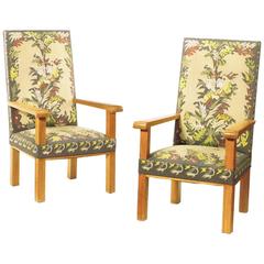 Pair of Armchairs by Jacques Adnet