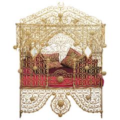 19th Century Turkish Wrought Iron Bed 2