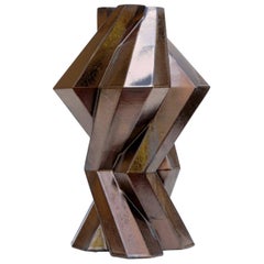 Lara Bohinc, Fortress Column Vase, Bronze Ceramic, In Stock