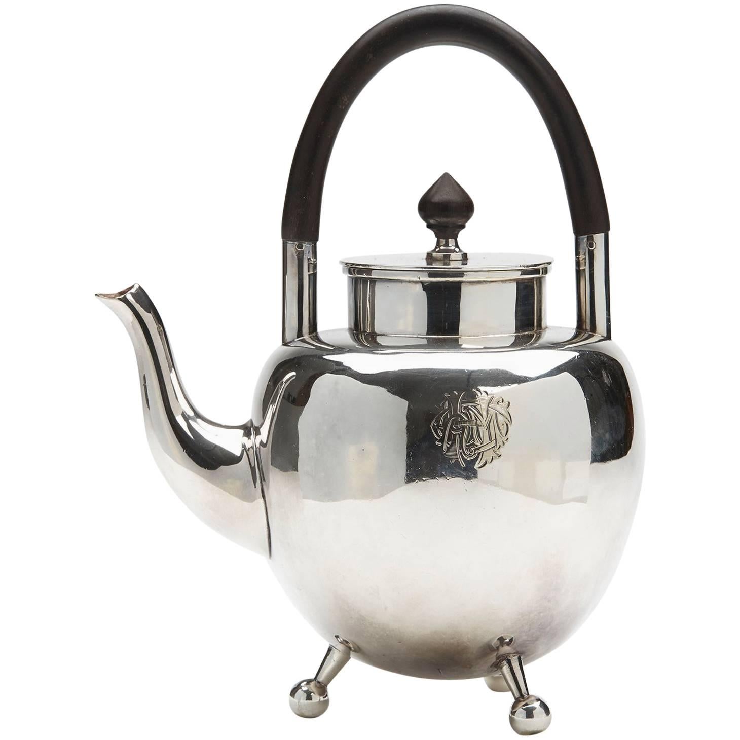 Hukin And Heath Christopher Dresser Silver Plated Teapot 1879 At