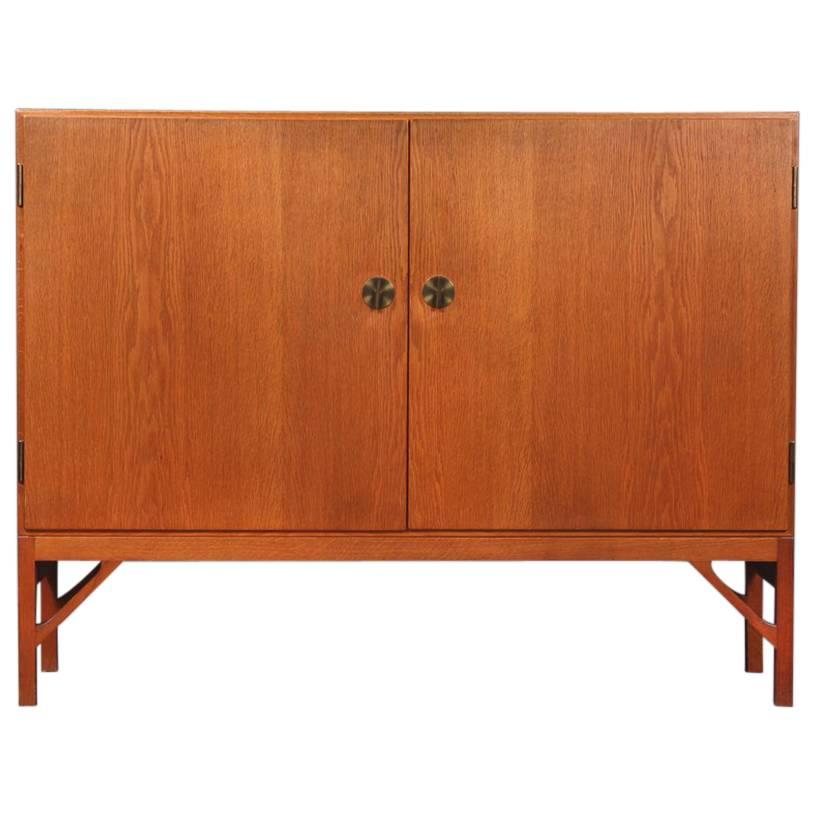 Two-Door Oak Cabinet Designed by Børge Mogensen Produced by C.M Madsen for F.D.B