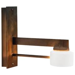 Wall Light and Sconce, Made of Brass and Plastic Film, Designed in Chicago 9
