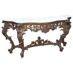 Imposing 19th Century Italian Baroque Console