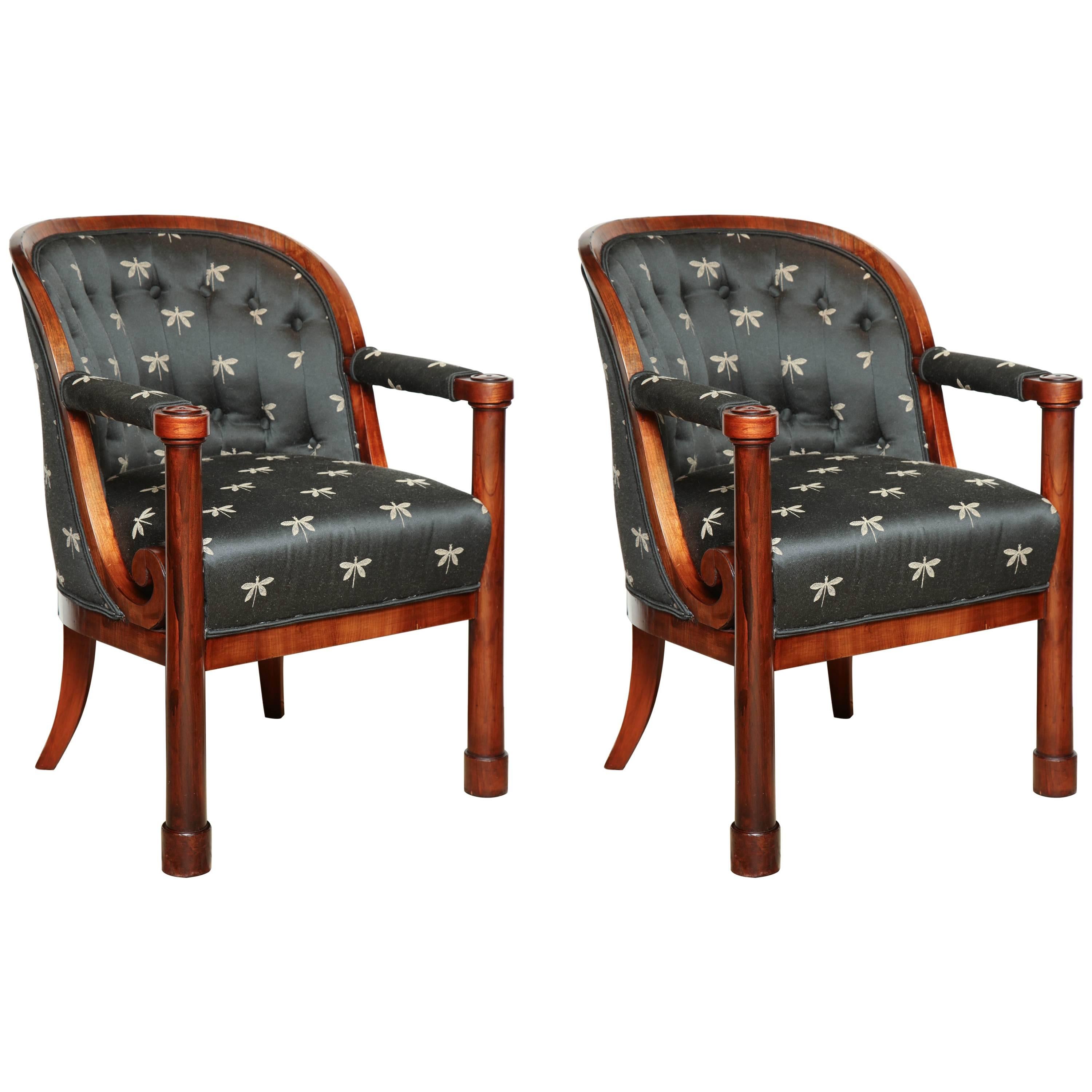 Pair Biedermeier Armchairs