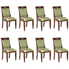 Eight Empire Side Chairs