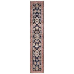Fine Silk Vintage Qum Persian Rug Runner 8