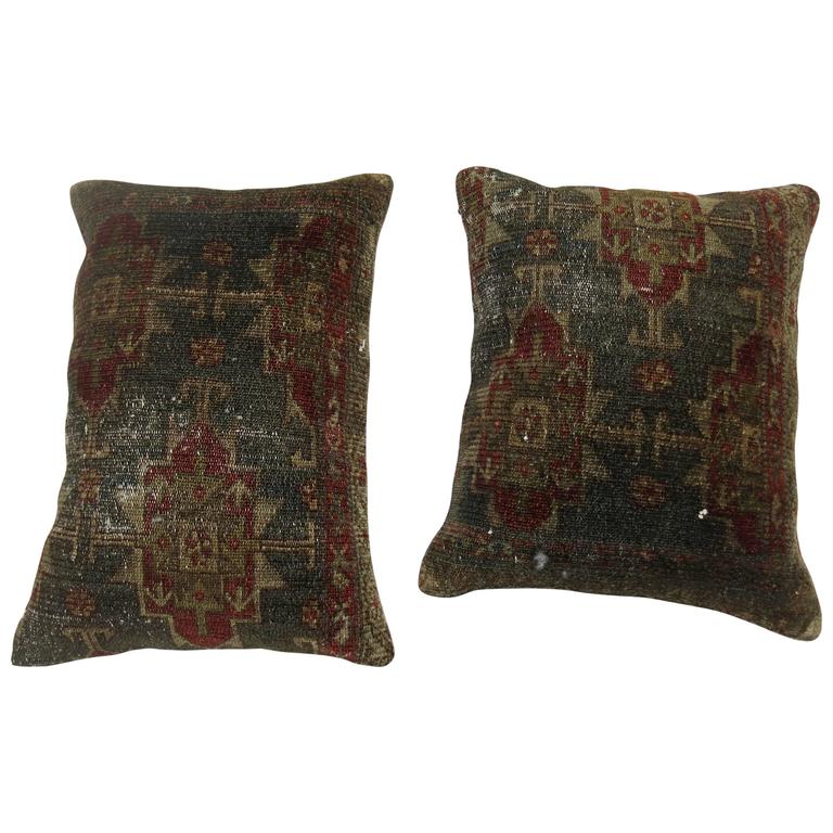 Pair of Vintage Persian Kirman Shawl Panels at 1stdibs