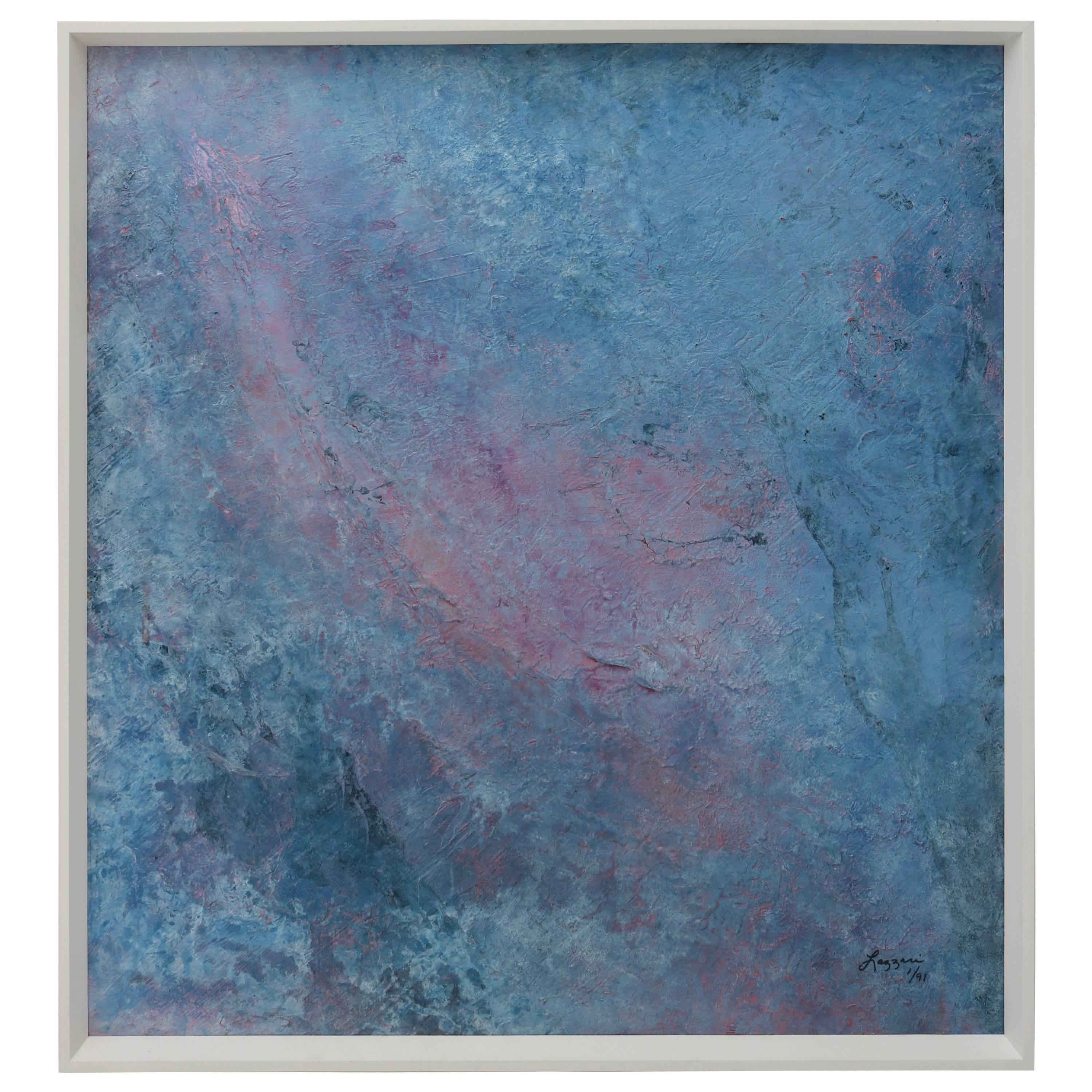 Oil on Board by Margaret Lazzari, Titled "Wave," circa 1991