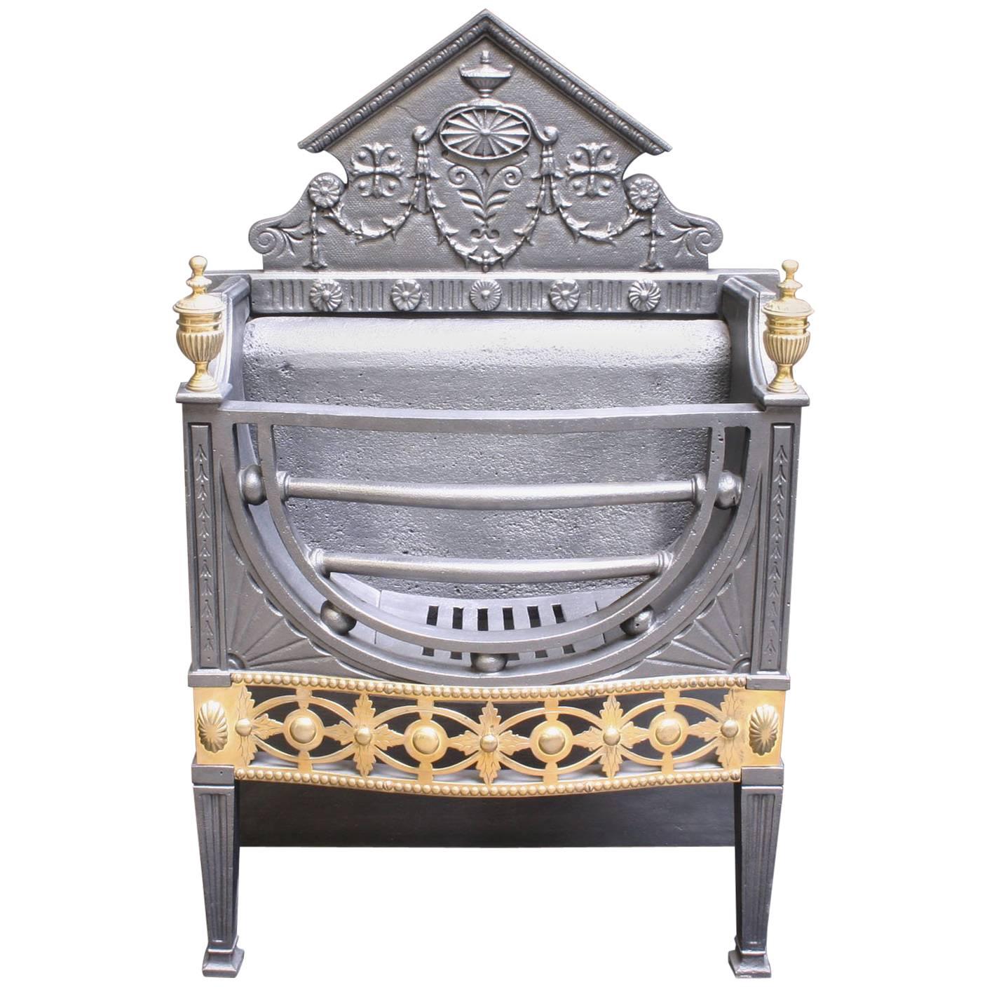 Antique Victorian Neoclassical Dog Grate For Sale