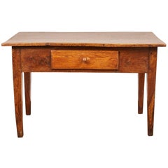 Late 18th Century British Oak Single Drawer Farm Table