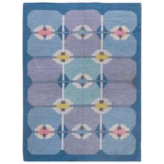 Vintage Swedish Flat-Weave Rug by Ingegerd Silow 9