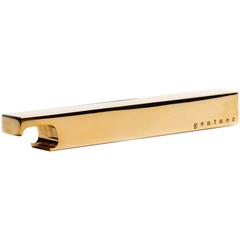 Minimal Bottle Opener Made in Brass, Stainless Steel and Raw Steel 3