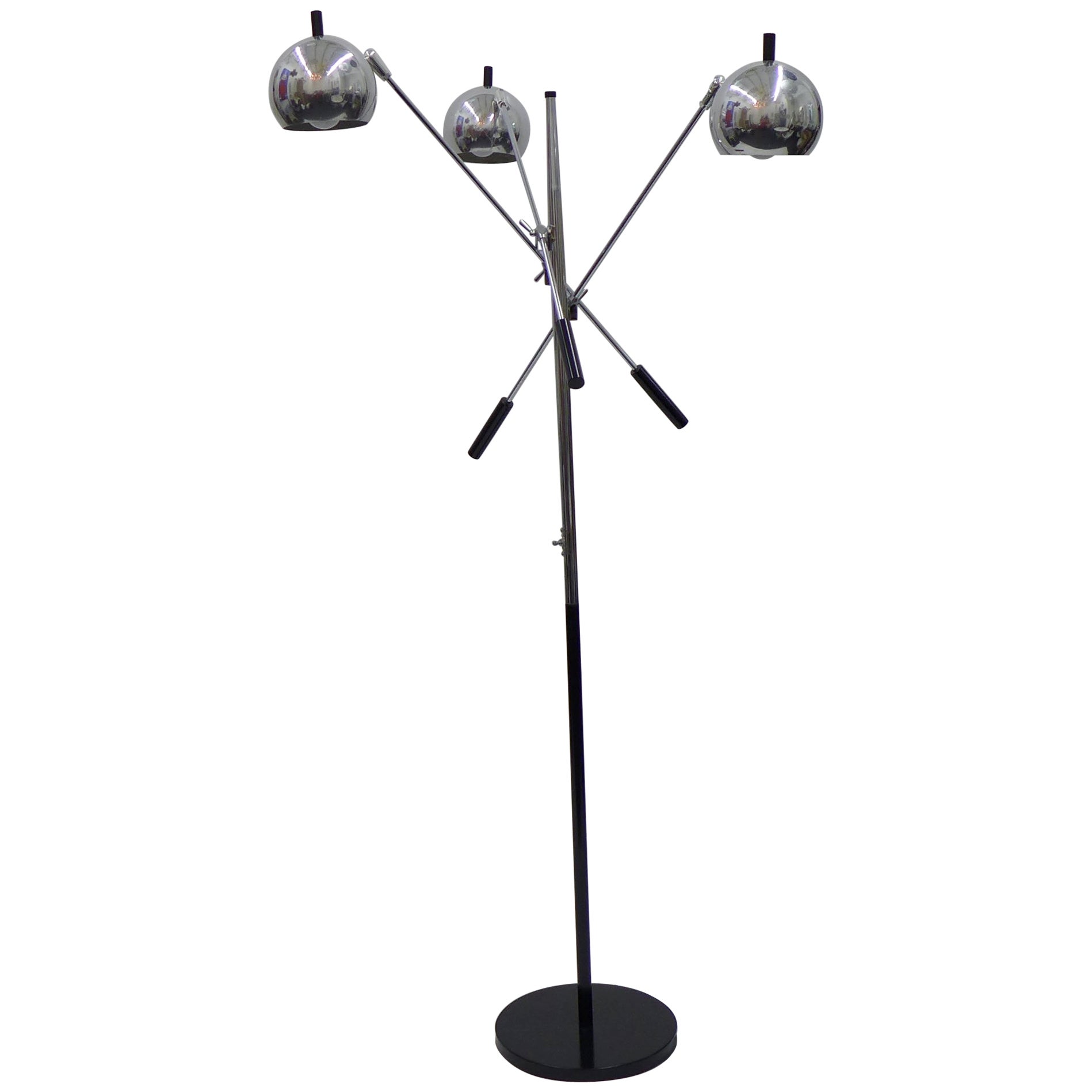 Vintage Chrome Arch Floor Lamp For Sale at 1stDibs