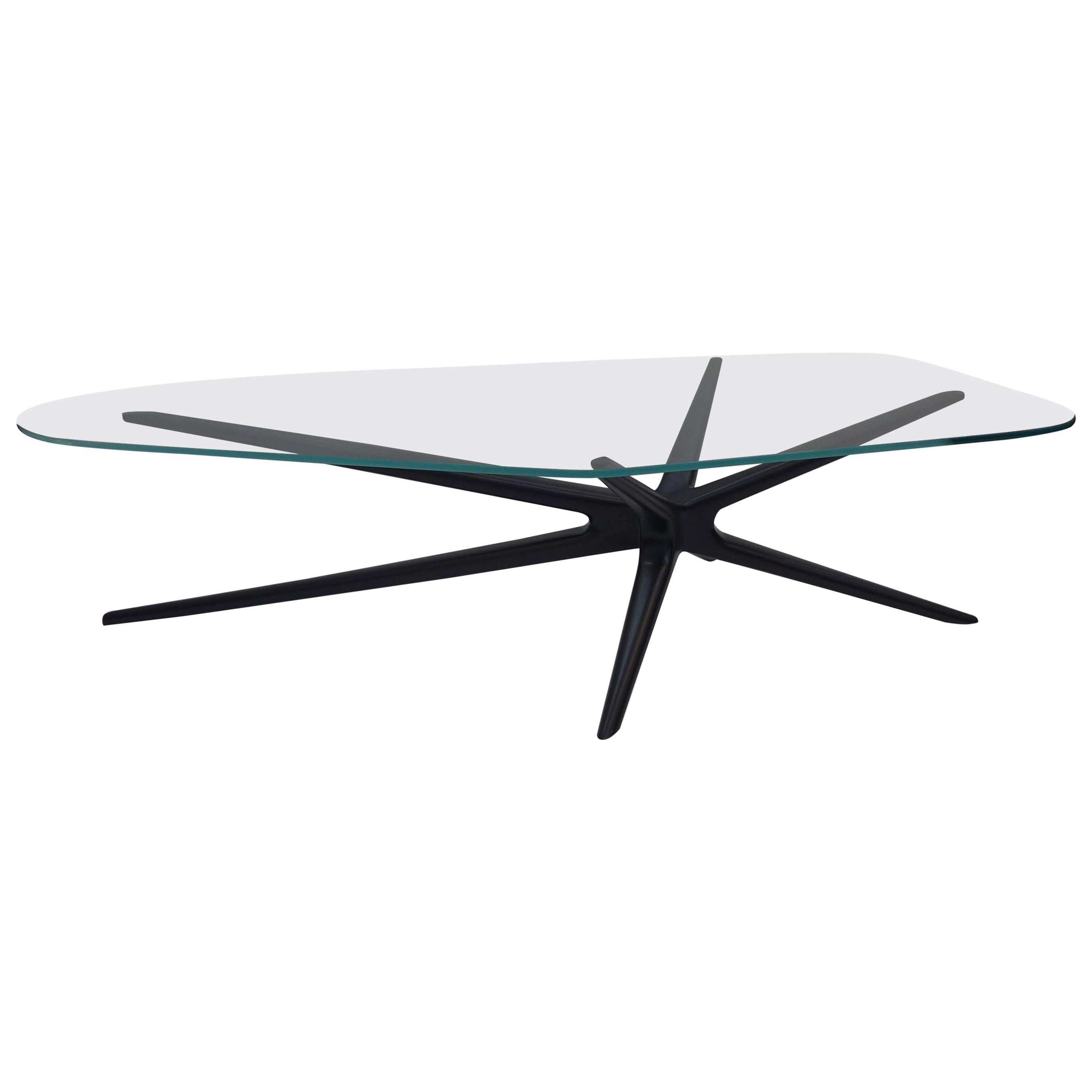 Sputnik Coffee Table Organic Glass, Limited Edition For Sale