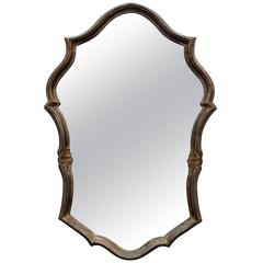 Italian Carved Wood Silver Leaf Mirror 5