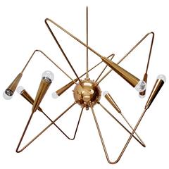 LU Brass Sputnik Chandelier 6